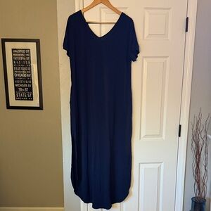Navy Blue Maxi Dress